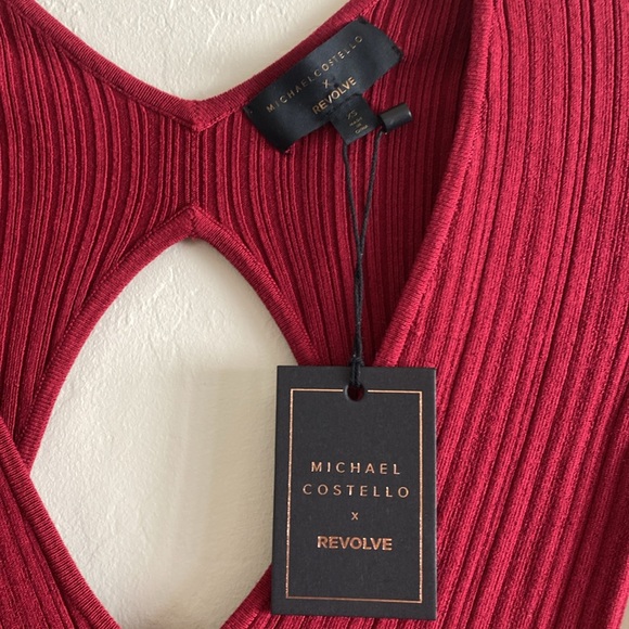 Michael Costello x REVOLVE Variegated Rib Long Sleeve Bodycon Dress NWT XS - Picture 6 of 11